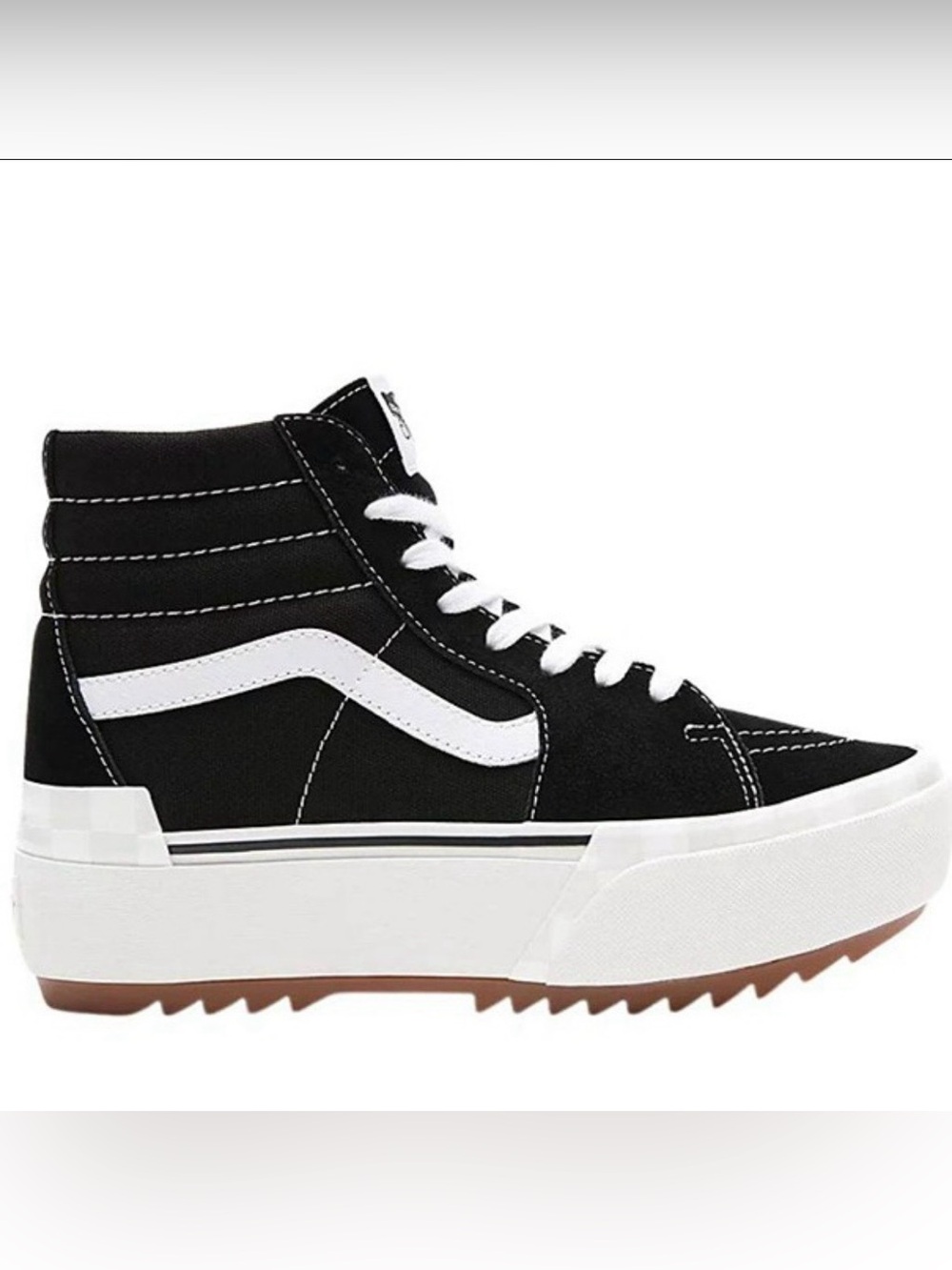 VANS sk8 hi stacked platform size 7